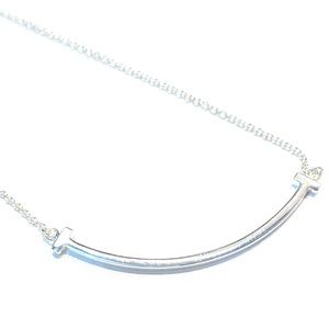 Tiffany & Co T Smile Pendant Silver Tiffany T